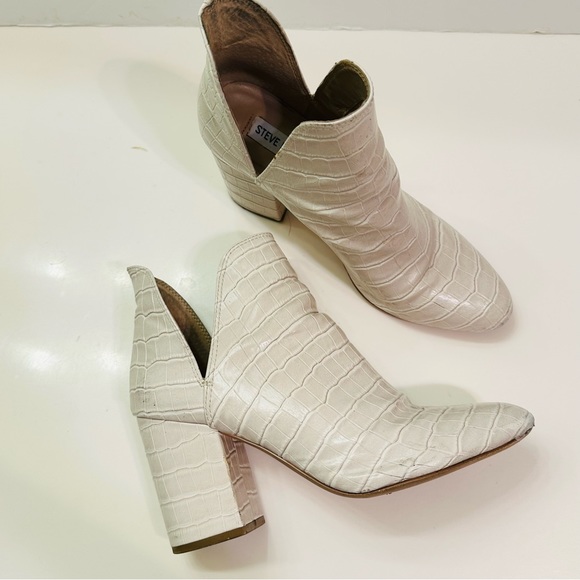 Steve Madden Rookie Bootie White Pearl Croc 10 - Picture 2 of 10